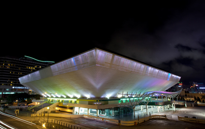 Night View of Hong Kong Coliseum